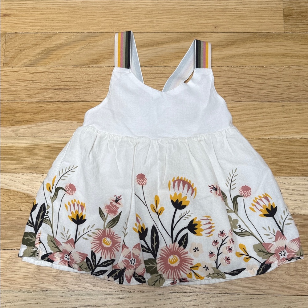 Cynthia Rowley White Floral Kids Tank Top